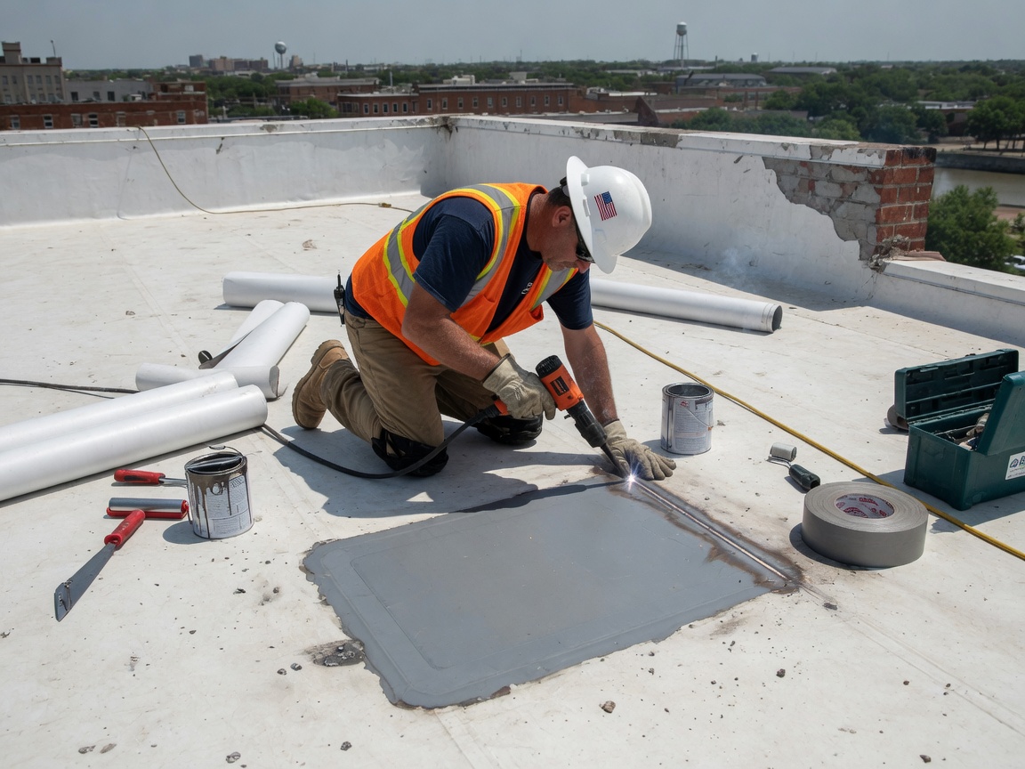 Flat Roof Repair in Alta Vista, TX 76710